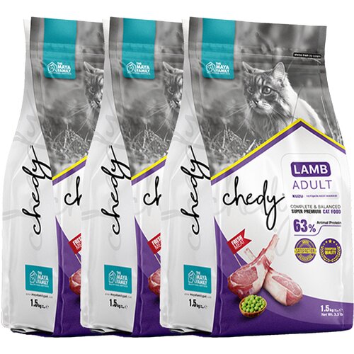 CHEDY Adult ягненок 1.5кг для кошек х 3шт.