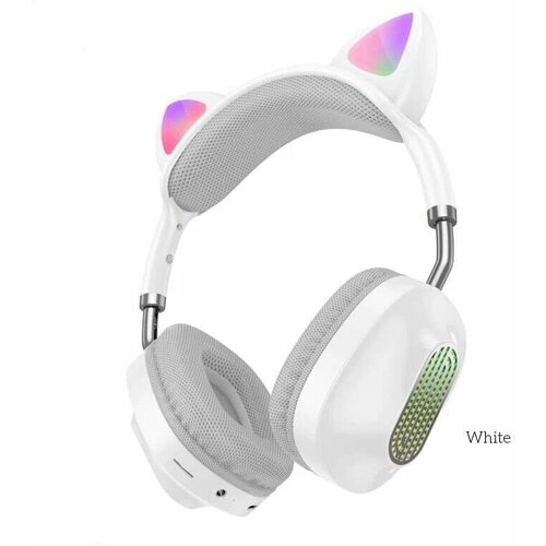 Беспроводные наушники с микрофоном HOCO EDS13 CAT EAR белые 225000₽