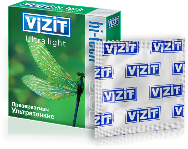 Презервативы VIZIT HI-TECH Ultra light Ультратонкие 3 шт. (пр-во CPR)