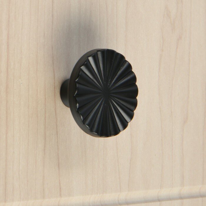 Ручка-кнопка CAPPIO, d=38 мм, цвет черный - фотография № 4