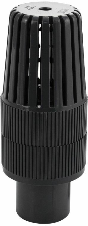 Обратный клапан МАК 4709 черный с сеткой 1 1/4" полипропиленовый