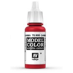 Краска 70908 Vallejo Серии Model Color - Carmine Red 17ml - изображение