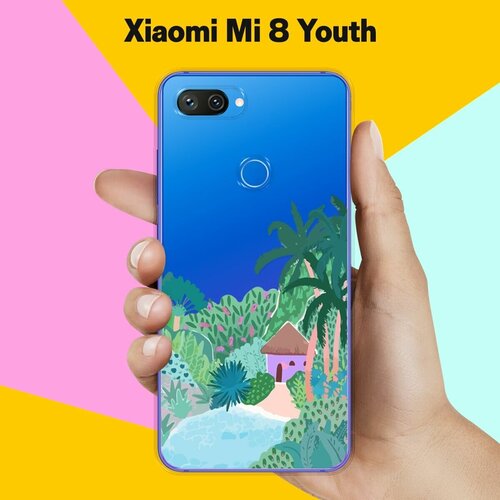 Силиконовый чехол на Xiaomi Mi 8 Youth Домик / для Сяоми Ми 8 Юф