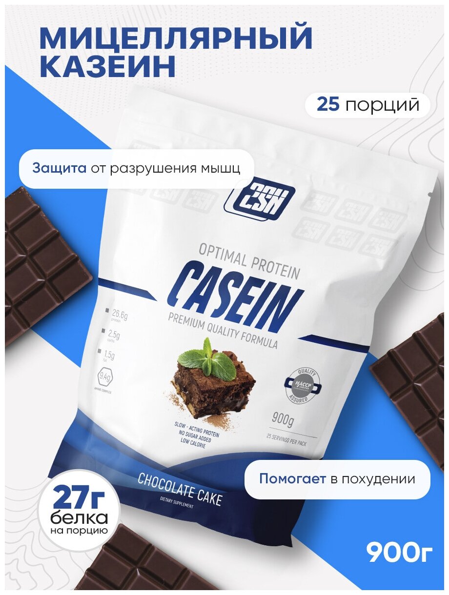 2SN Casein Protein 900g (Шоколадный торт)