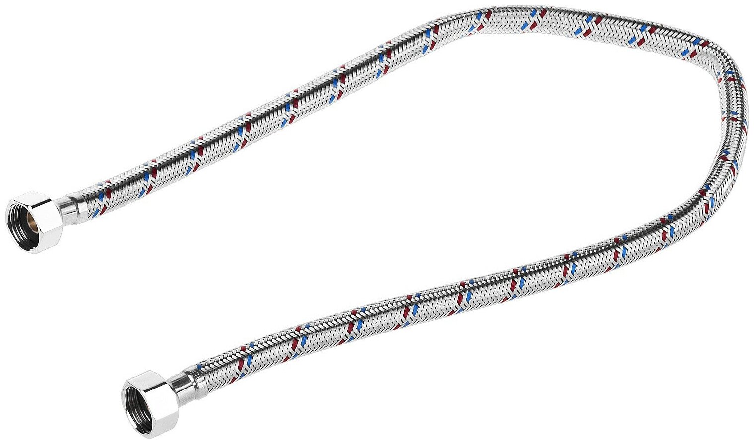 ЗУБР 1/2″, 0.6 м, гайка-гайка, Гибкая подводка для воды (51005-G/G-060)