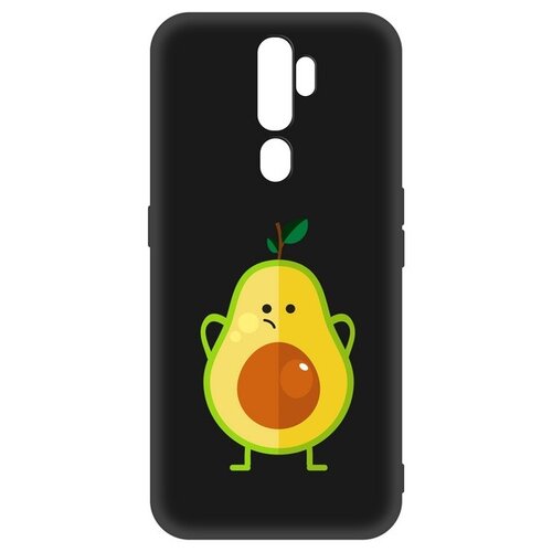 фото Чехол-накладка krutoff soft case авокадо недоумевающий для oppo a5 2020 /a9 2020 черный krutoff group