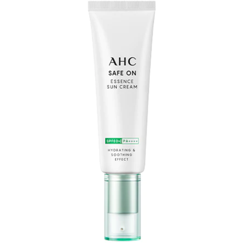 AHC Крем солнцезащитный с экстрактом центеллы - Safe on essence sun cream SPF50+ PA++++, 50мл солнцезащитный крем с экстрактом центеллы азиатской safe on essence sun cream spf50 pa 50мл