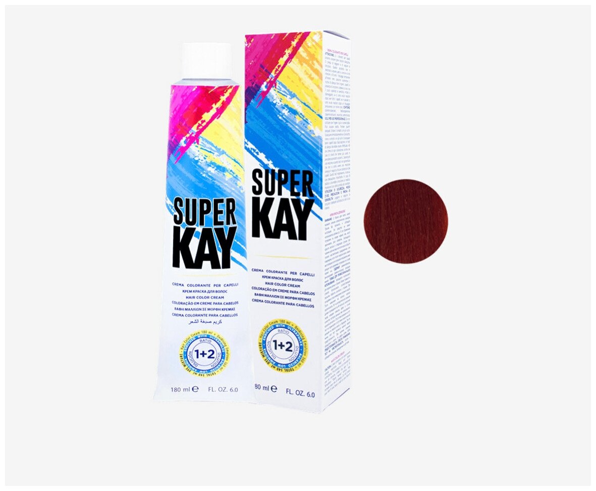 7.444 Крем-краска аммиачная KAYPRO Super Kay блондин экстра интенсивный медный - 180 мл.