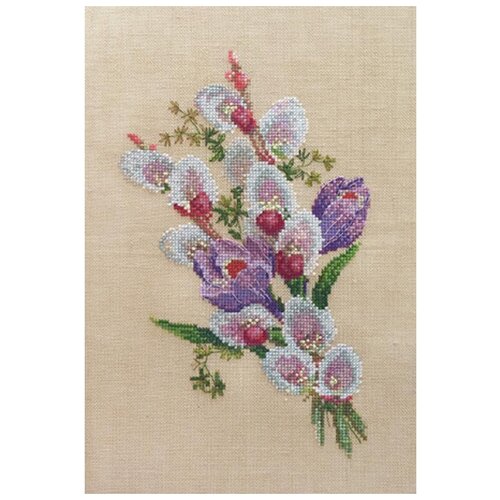 фото Набор для вышивания крокусы 15 х 25 см марья искусница 06.002.29