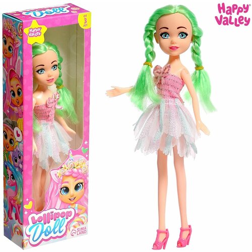Кукла модная Lollipop doll цветные волосы микс 4406617