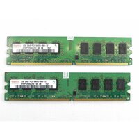 Оперативная память Hynix 4GB (2x2Gb) DDR2 800 МГц DIMM 2Rx8 PC2-6400U-666-12 - 2 шт. =