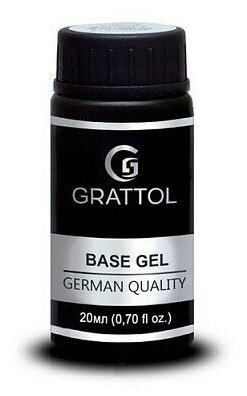 Grattol Базовое покрытие Base Gel No Hema, прозрачный, 20 мл