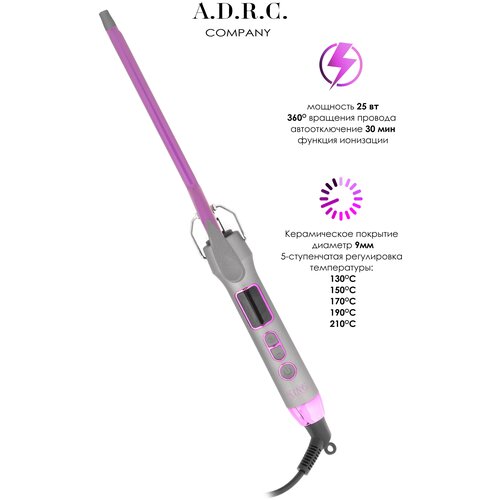 Профессиональная конусная плойка для завивки волосдля укладки локонов афро кудрей гофреконусные конические щипцы без зажима утюжок 139900₽