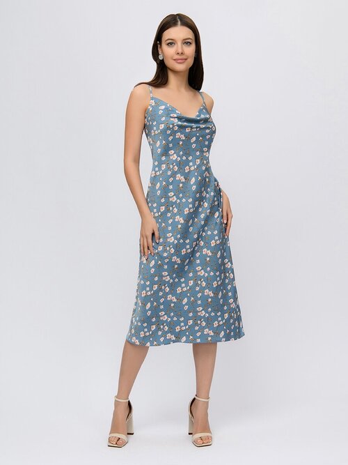 Платье 1001dress, размер 48, голубой