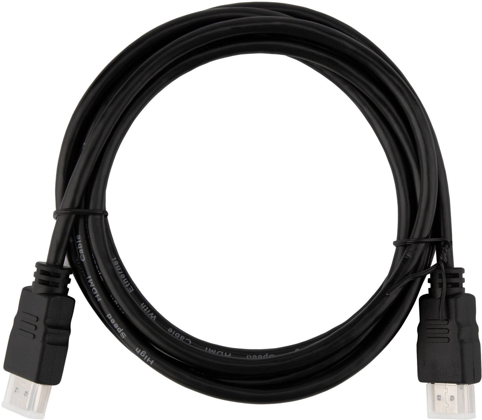 кабель hdmi/hdmi ver.1,4 (a-m/a-m) 2м, черный, proconnect, 17-6204-8 - фото №1