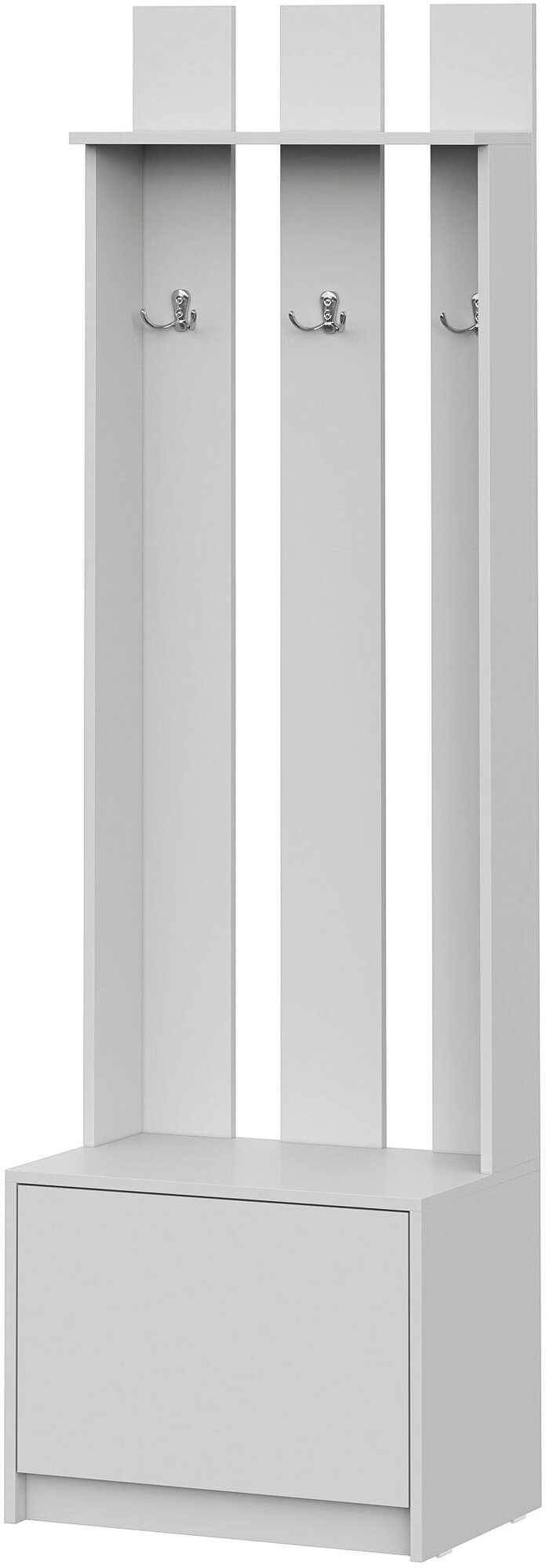 Вешалка Интерьер-Центр Айден 600 серый 60x40x200 см - фотография № 3