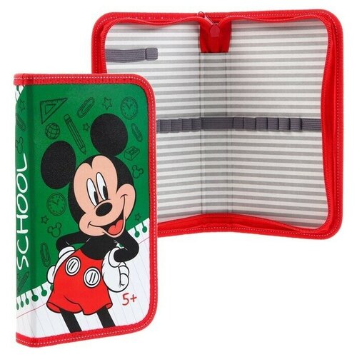 Пенал каркасный 1 секция 11х20 см Микки Маус 650₽