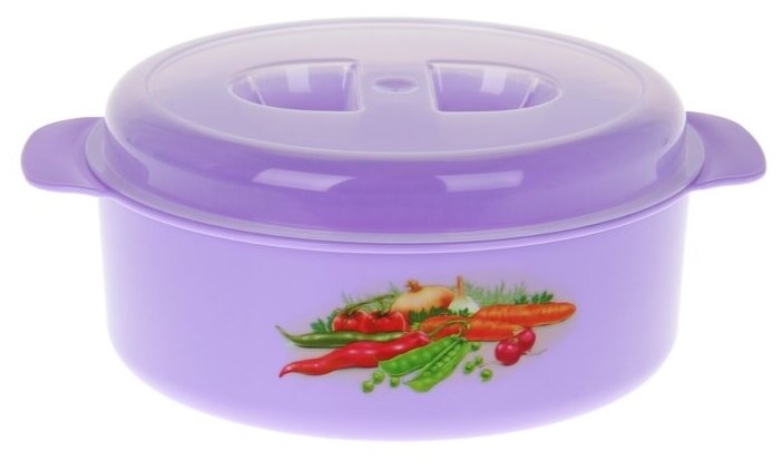 фото Кастрюля для СВЧ-печи, 1,2 л, цвет микс
