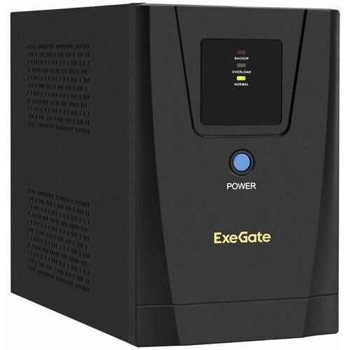 Exegate EP285489RUS ИБП ExeGate SpecialPro UNB-1200. LED. AVR. C13. RJ <1200VA/750W, LED, AVR, 6*IEC-C13, RJ45/11, Black> источник бесперебойного питания exegate specialpro unb 1500 led avr euro rj ep285499rus