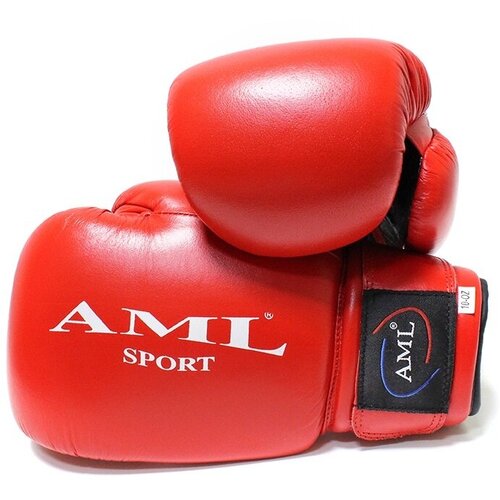 Боксерские перчатки AML Sport - красные, 10 унций