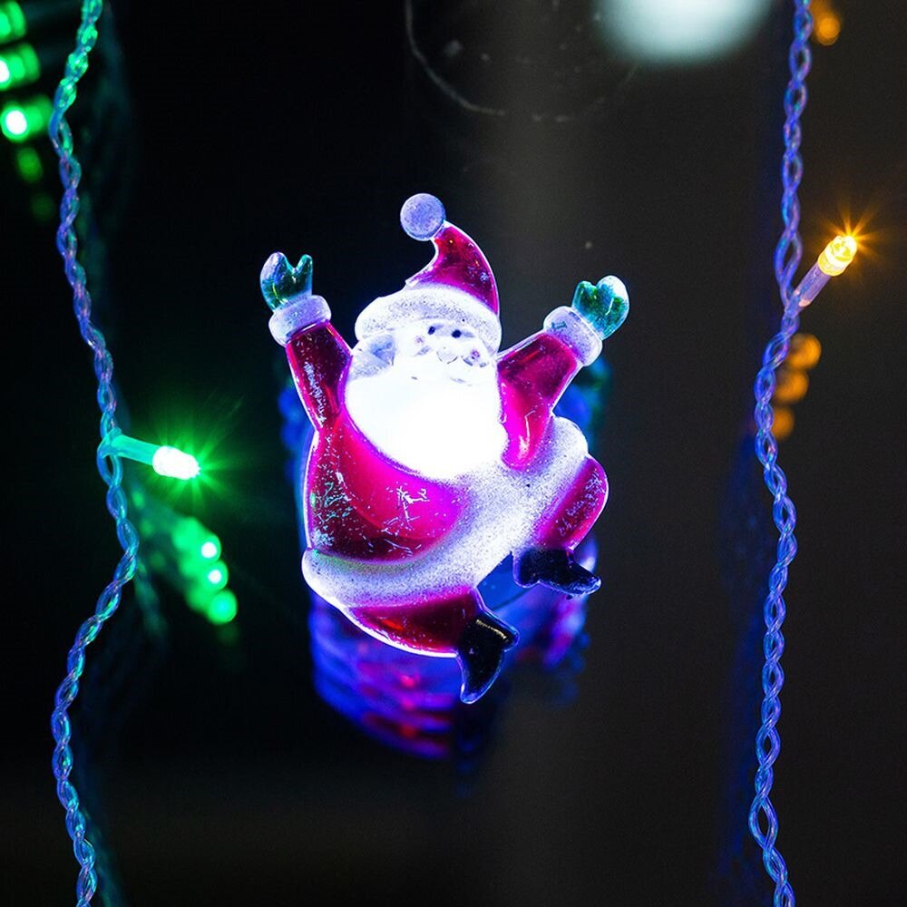 Гирлянда NEON-NIGHT Санта Клаус на присоске, 10 см, красный