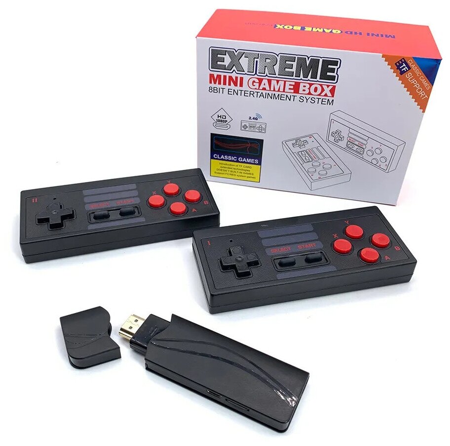 Игровая приставка Extreme Mini HD Game Box EMX-041, HDMI, 628 игр