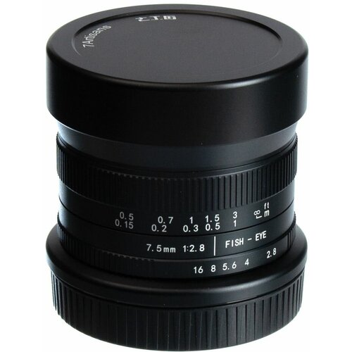 Объектив 7artisans 7.5mm F2.8 II Nikon Z, черный объектив 7artisans 7 5mm f 2 8 ii fisheye nikon z