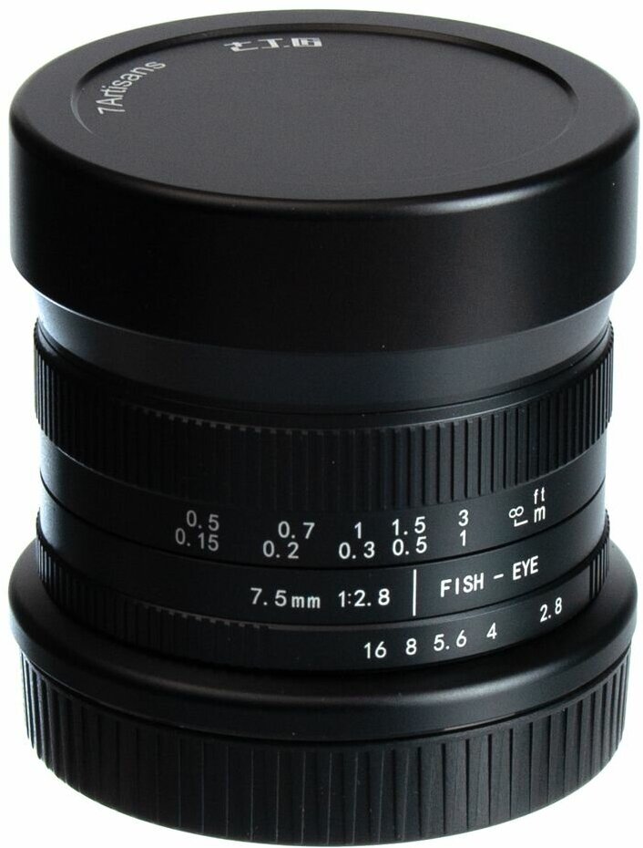 Объектив 7artisans 7.5mm F2.8 II Nikon Z, черный