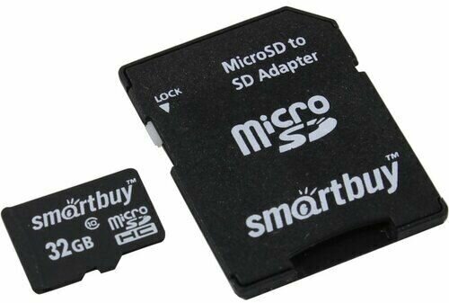 Карта памяти MicroSD 32 Гб + адаптер / SD карта SmartBuy High Speed 32GB Class 10 SB32GBSDCL10-01LE (Карта памяти микро СД для телефона, фотоаппарата) - фотография № 7