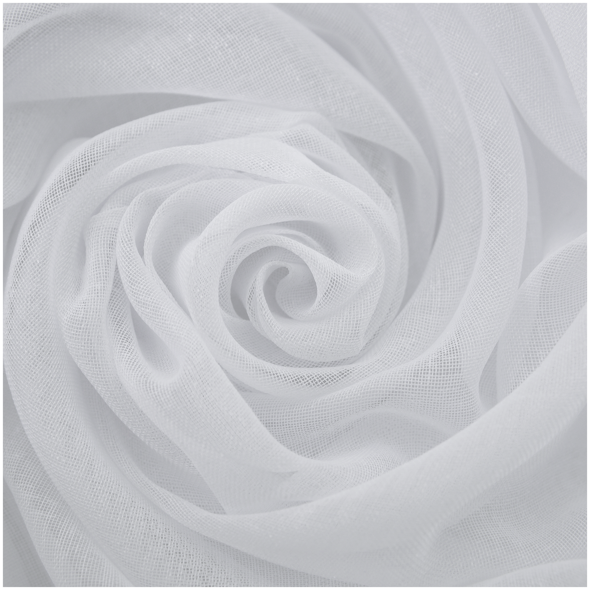 Тюль на ленте «Лён», 250х180 см, цвет белый - фотография № 2