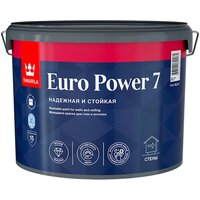 Краска моющаяся для стен и потолков Euro Power-7 (Евро-7) TIKKURILA 9л белый (база А)