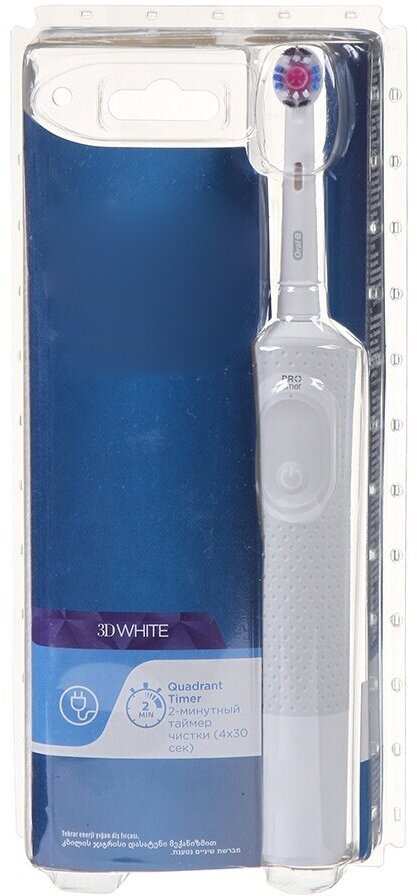 Электрическая Зубная Щетка Oral-B Vitality 100, белый с синим - фото №16