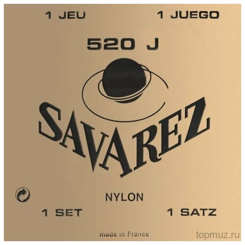 фото Струны для классической гитары 4/4 savarez 520 j