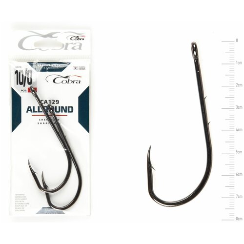 фото Крючки cobra allround сер. ca129 разм. 010/0 2шт.