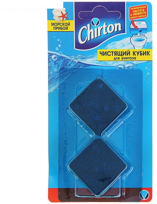 Чистящая таблетка для унитаза Chirton Морской прибой 2х50 гр. х 2 шт. - фотография № 9