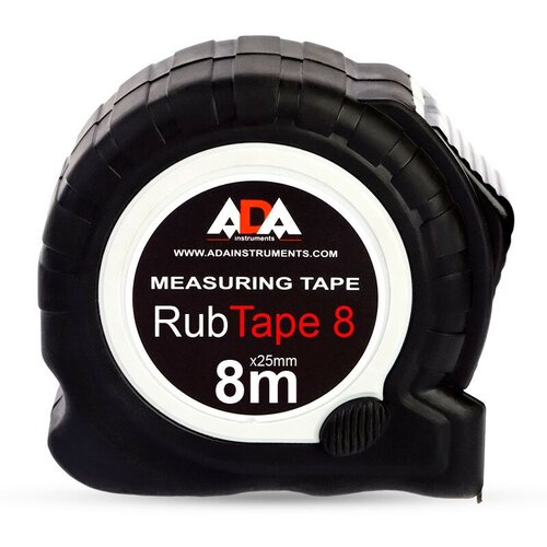 Рулетка ADA RubTape 8 (сталь, с двумя стопами, 8 м) (А00157)