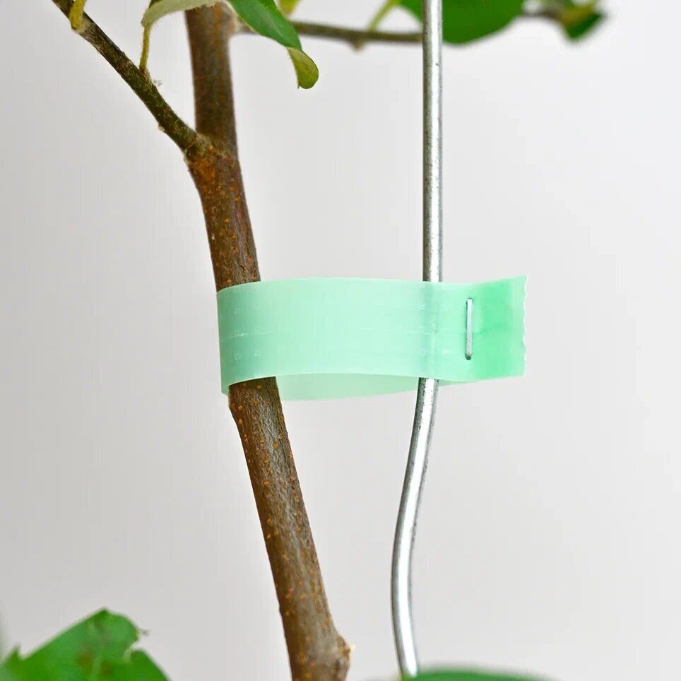 Тапенер BZ-8 зеленый / Садовый степлер - подвязчик для растений + 10 зеленых лент 40м + скобы 10.000шт - фотография № 9