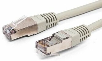 Патч-корд 5e кат. 0.5м Filum FL-F5-0.5M, кабель для интернета, 26AWG(7x0.16 мм), омедненный алюминий (CCA), серый