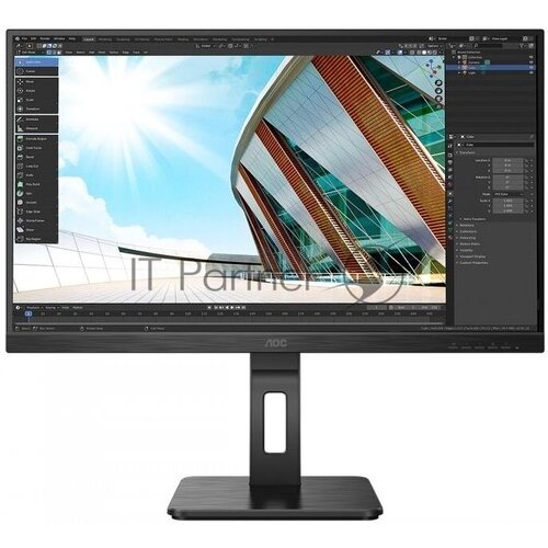 Монитор 27 AOC Q27P2Q Black с поворотом экрана IPS 2560x1440 75Hz 4 ms 178178 300 cdm 50 3680100₽