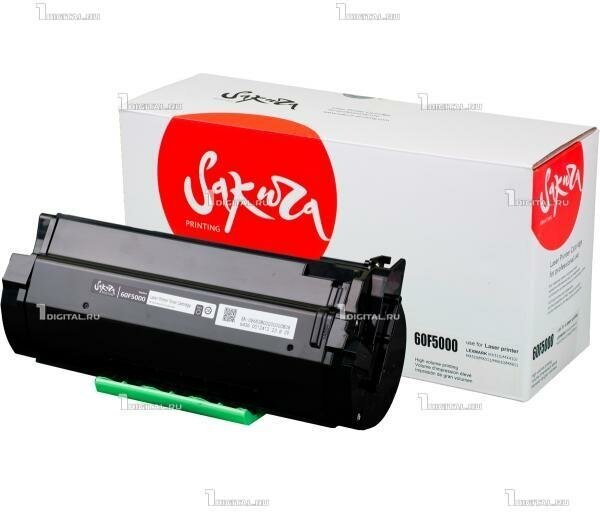 Картридж SAKURA 60F5000 черный для Lexmark MX310/410/510/610/611 совместимый (2.5K) (SA60F5000)