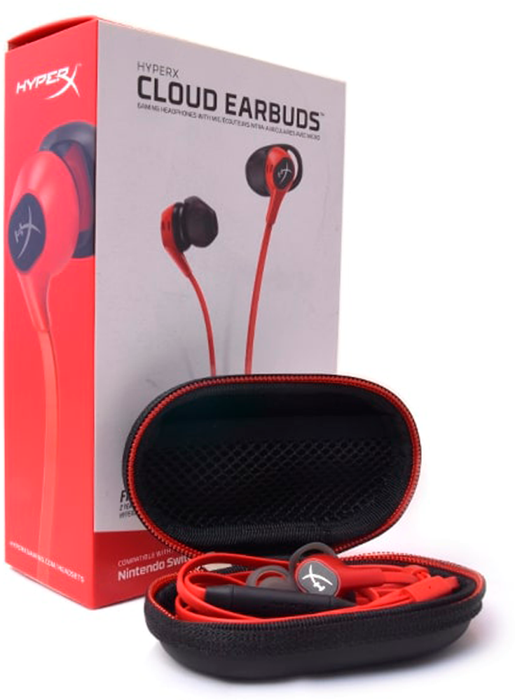 Наушники с микрофоном HYPERX Cloud Earbuds, 3.5 мм, вкладыши, красный [hx-hsceb-rd] - фото №5