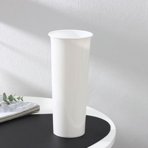 Ваза для цветов d11 см h26 см цвет белый 409₽