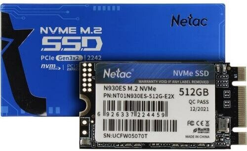 SSD Netac N930ES NT01N930ES-512G-E2X