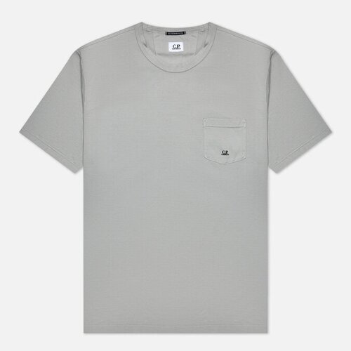 Мужская футболка C.P. Company 70/2 Mercerized Jersey Twisted Pocket серый, Размер S