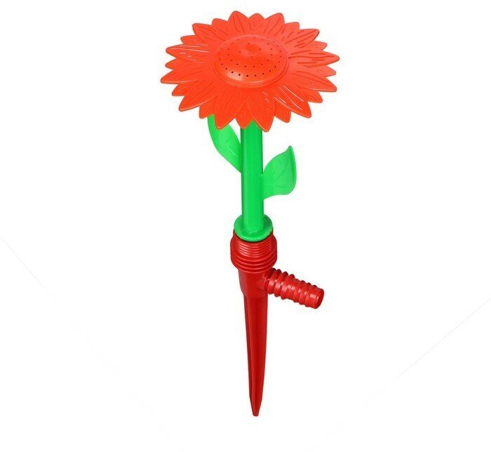 фото Распылитель-дождеватель, 29 см, пика, штуцер под шланг, пластик, цвет микс, «Цветочек»