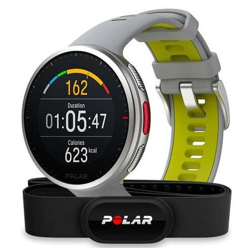 фото Часы polar vantage v2 hr m/l grey-lime 90083650