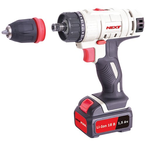 Аккумуляторный шуруповерт NEXTTOOL ACD-18BLD 460300₽
