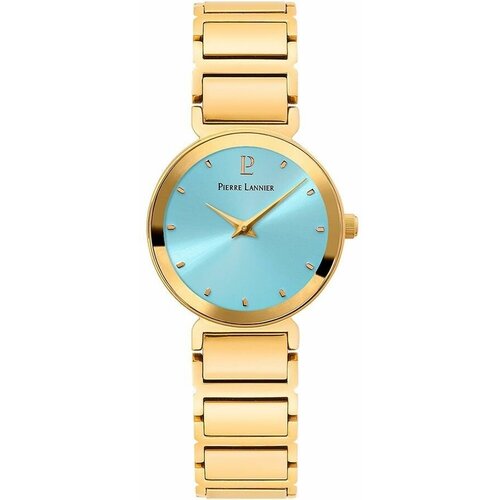 Наручные часы PIERRE LANNIER Женские наручные часы Pierre Lannier 036N562 с гарантией, голубой, золотой