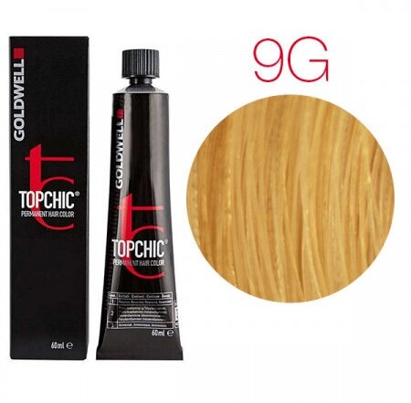 Goldwell Topchic стойкая крем-краска для волос, 9G светло-русый золотистый