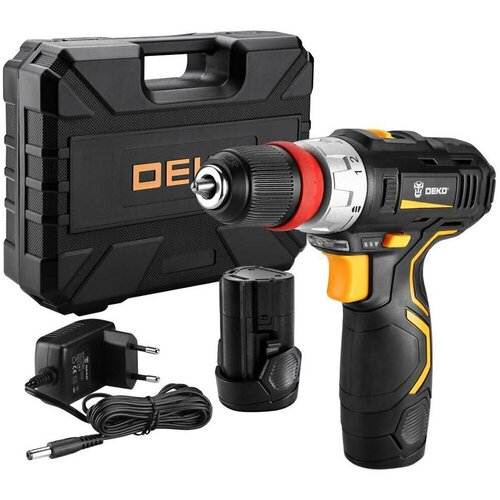 Аккумуляторная дрель-шуруповерт DEKO GCD12DU3 Li-Ion в кейсе 463100₽